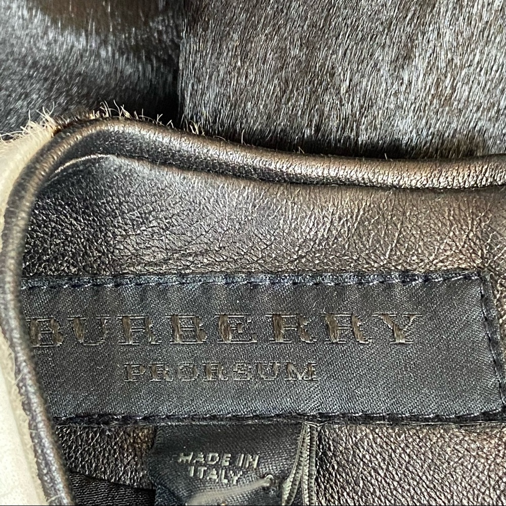 $5,500 Burberry Sleeveless Sheath Leather Dress - Picture 9 of 14